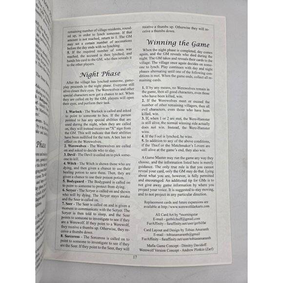 Wild Nights 2010 Furry Con Cover Sarah "Myenia" Ruddy Program Autographs - Picture 6 of 10